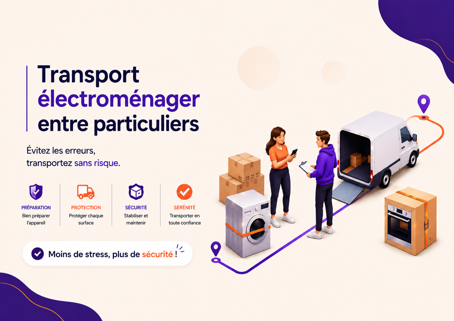 Transport de frigo et électroménager entre particuliers avec Delivyou