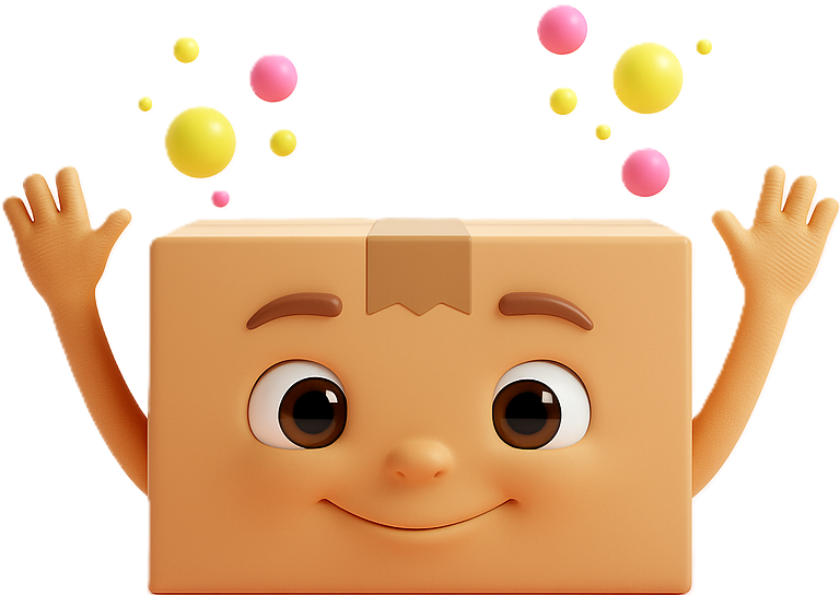 Mascotte Delivyou souriante, symbole de livraison entre particuliers humaine et responsable