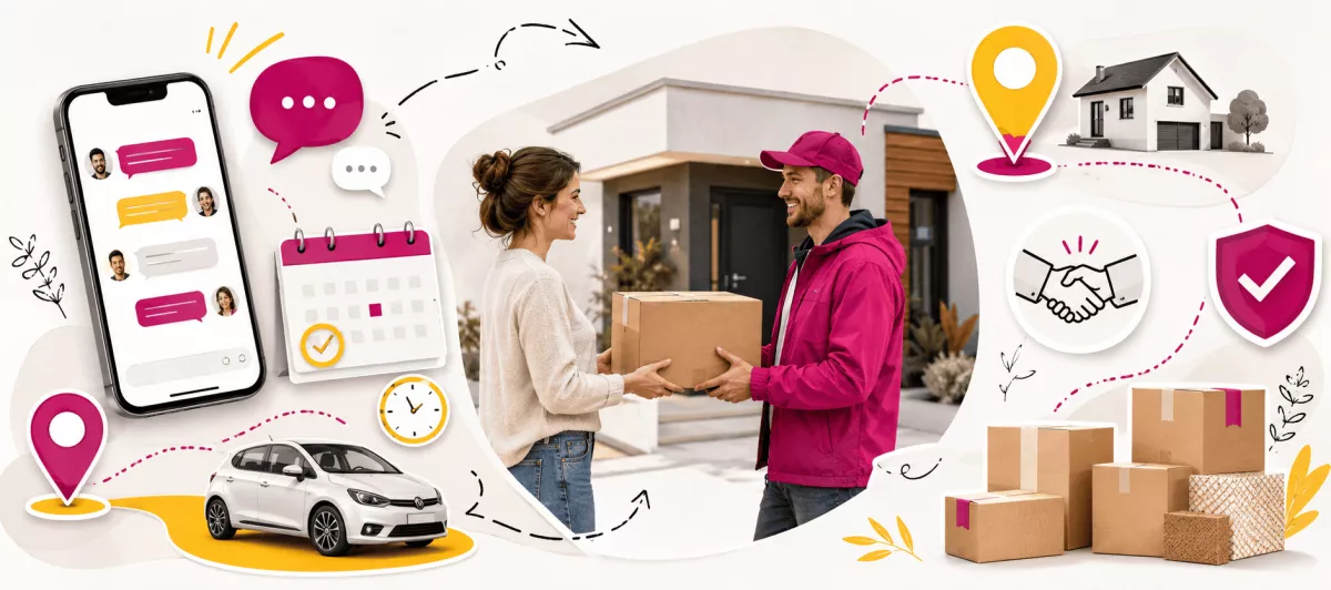 Livraison de colis entre particuliers : comment se passe l’organisation du rendez-vous avec le conducteur