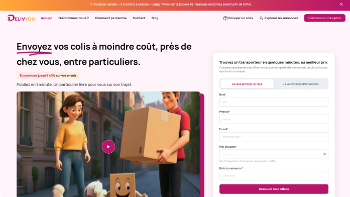 Top 5 plateformes d’envoi de colis entre particuliers en 2026
