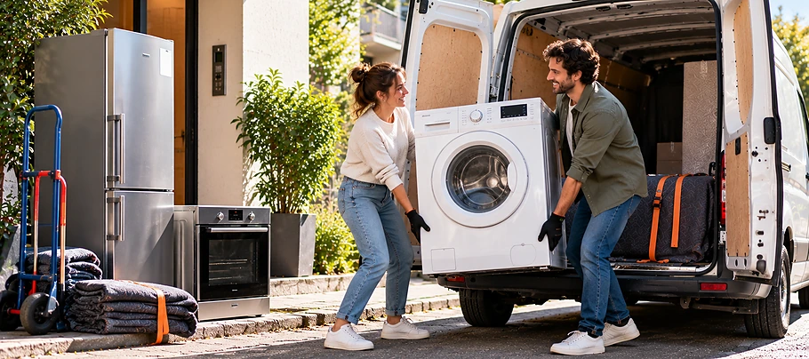 Transport d’électroménager : lave-linge, réfrigérateur, four, quelles précautions ?
