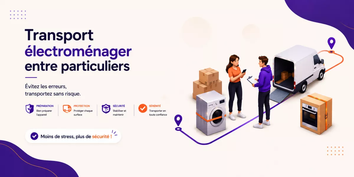 Transport électroménager entre particuliers : comment éviter les erreurs et transporter sans risque