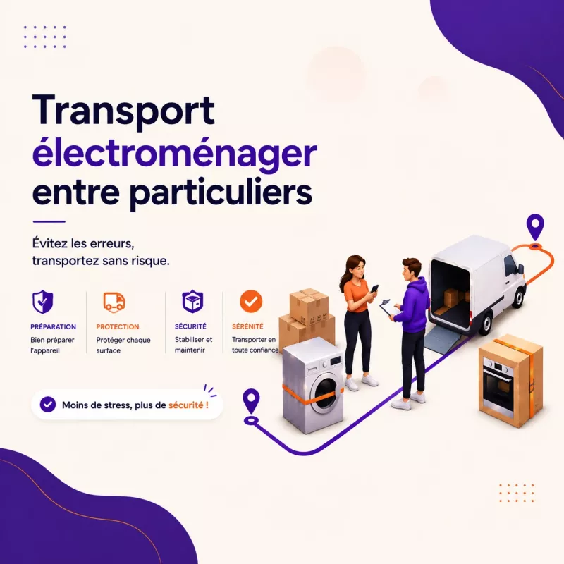 Transport de frigo et électroménager entre particuliers avec Delivyou